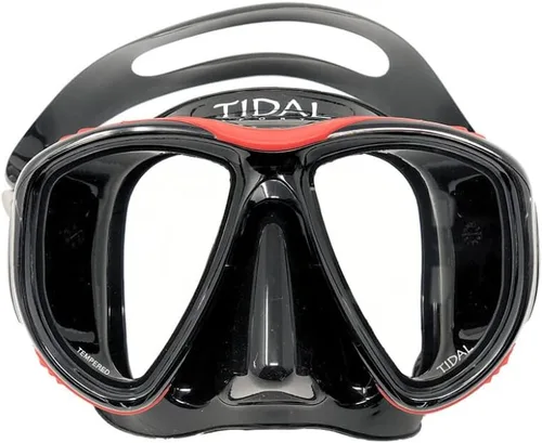Vista 6 de Máscara Tidal - Máscara avanzada de buceo antivaho para buceo, esnórquel, buceo libre y natación. Lente de vidrio templado gran angular. La mejor