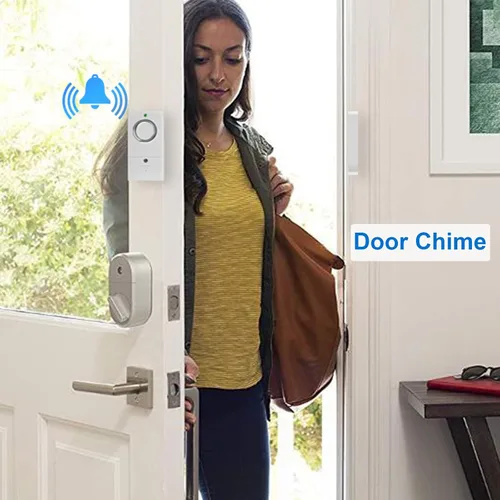 Vista 7 de Sensor de alarma de puerta, alarma para puertas al abrir, alarma de puerta de ventana de 120 DB, alarmas de puerta para seguridad de los niños