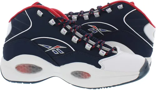 Vista 4 de Reebok Question Mid - Zapatos para hombre, BlancoNegroRojo, 0