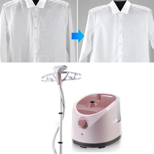 Vista 5 de Vaporizador para ropa de pie, 2000 W de tamaño completo potente vaporizador de ropa, tanque de agua de 1.8L para vaporizar arrugas, vaporizador