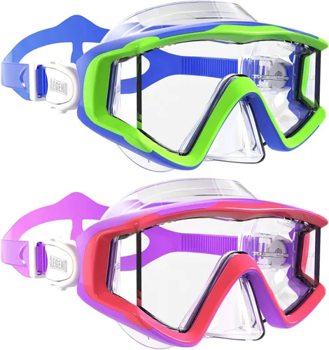 Vista 9 de Aegend Gafas de natación para adultos y niños, gafas de visión amplia de 220° para nadar