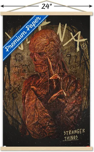 Vista 3 de Trends International Netflix Stranger Things: Season 4 - Póster de pared de Vecna, 22.37 x 34.00 pulgadas, paquete de impresión premium y colgador