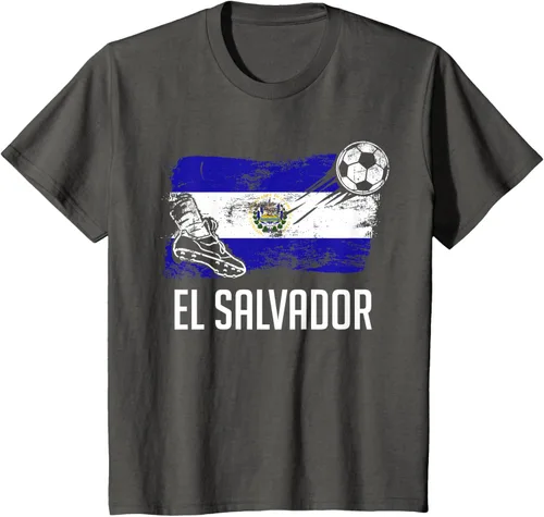 Vista 69 de Camiseta salvadoreña con bandera de fútbol salvadoreño