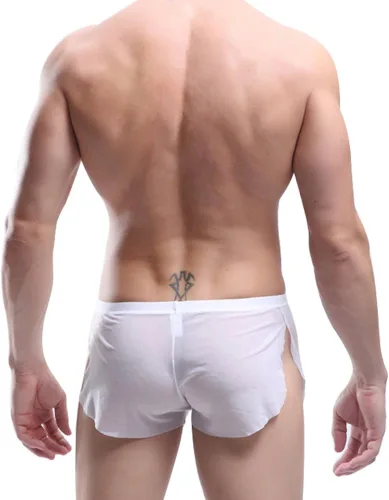 Vista 4 de YiZYiF Men's Split Side Boxer Briefs Underwear Breathable Panties