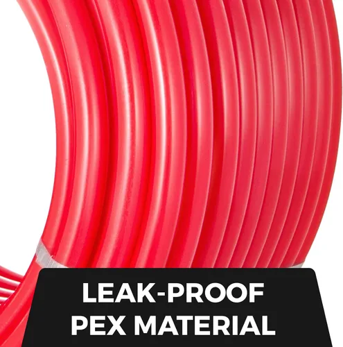 Vista 4 de Happybuy Tubo PEX 1 pulgada, 91 metros Tubo PEX para plomería de agua radiante sin barrera Pex-B?1" Sin barrera/91M/Rojo?