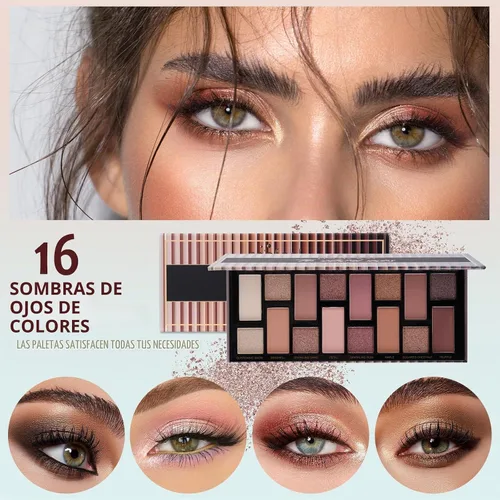Vista 3 de Kit de maquillaje para mujeres, kit completo, set de maquillaje para niñas adolescentes, sombra de ojos, brillo de labios, lápiz labial, brochas
