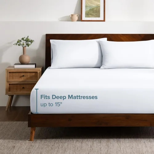 Vista 4 de Bare Home Juego de Sábana Bajera + Fundas de Almohada - Microfibra Ultra-Suave de Lujo 1800 - Doble Cepillado - Bolsillos Profundos - Ajuste Fácil