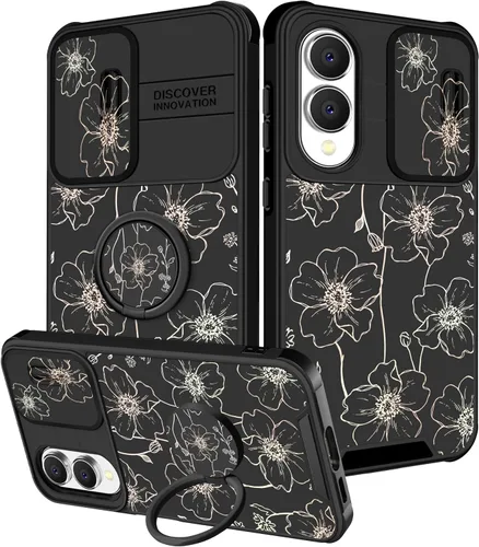 Vista 244 de Funermei para Samsung Galaxy Z Flip 4 Funda - Funda de Teléfono Bonita para Mujeres y Niñas con Mariposas Bonita Estética Femenina Diseño