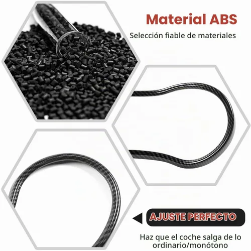 Vista 3 de RT-TCZ Cubierta de fibra de carbono para tablero de instrumentos, marco de instrumentos, decoración de consola central, accesorios interiores