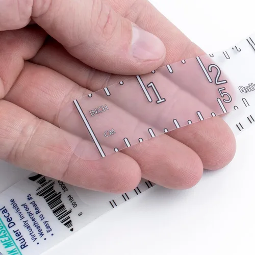 Vista 2 de Adhesivo para regla de 40 pulgadas / 39.4 in Cinta métrica adhesiva de doble escala Imperial y métrica Fabricado en Estados Unidos