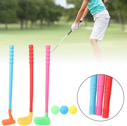 Vista 2 de Palos de golf para niños, minigolf para niños, suministros para interiores y exteriores, la diversión de cultivar la imaginación y la observación