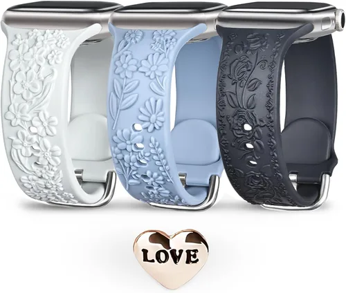 Vista 9 de Correa de silicona deportiva suave de repuesto para Apple Watch Series 10, 9, 8, 7, 6, 5, 4, 3, 2, 1, SE