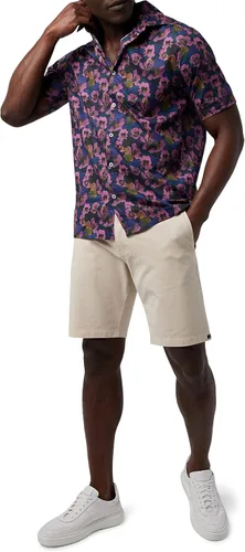 Vista 3 de Camisa de punto grande con estampado tejido
