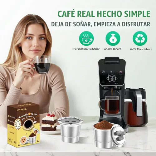 Vista 9 de VIVI SKY Ninja - Cápsula de café reutilizable: paquete de 2 para Ninja