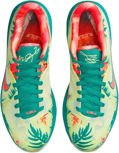 Vista 5 de Nike Lebron 9 Low Lebonald Palmer 2022 edición limitada, White LimeBright Mango
