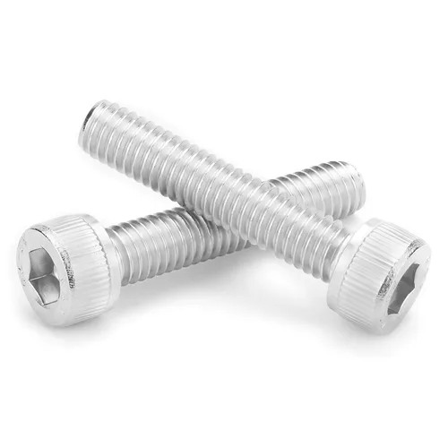 Vista 6 de Tornillo de cabeza hueca M4-0.028 x 1.772 in, perno métrico, rosca completa, unidad hexagonal Allen, acabado brillante, rosca de máquina, rosca