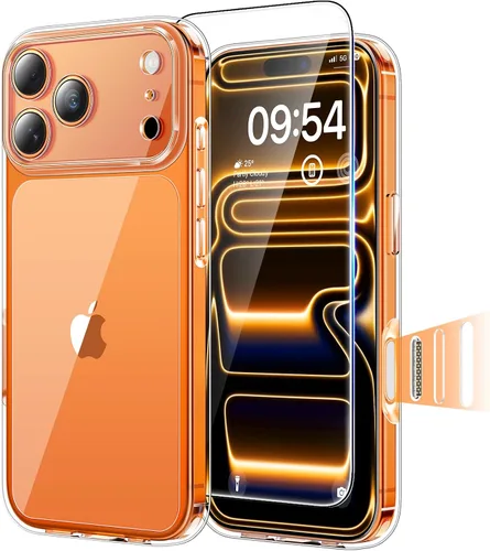 Vista 9 de TAURI Funda para iPhone 17, antiamarilleamiento con protector de pantalla, protección de grado militar, a prueba de golpes, delgada para iPhone 17