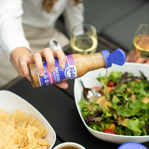 Vista 5 de Aderezo para ensalada balsámico Fody Foods, 8 Oz, sin ajo ni cebolla, certificado bajo en FODMAP, apto para intestino y SII, vegano, no transgénico