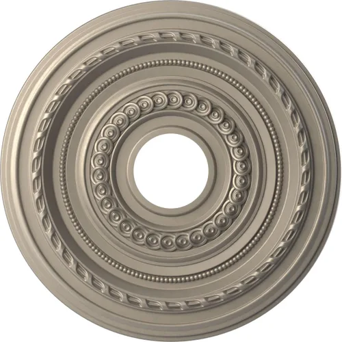 Vista 66 de Ekena Millwork CMP10CO Cole Medallón de techo de PVC termoformado (se adapta a toldos de hasta 4 1/4"), 10 "OD x 3 1/2" ID x 3/4" P