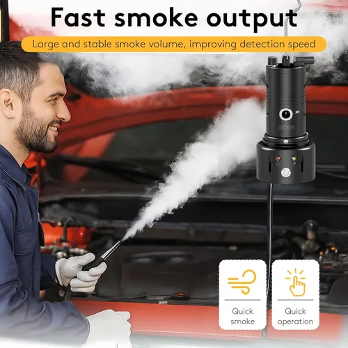 Vista 5 de Kit profesional de máquina de humo automotriz AOOTU DAOSM - Detector de fugas de combustible EVAP y probador de fugas de vacío/humo para diagnóstico