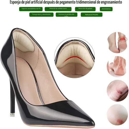 Vista 5 de Almohadillas antideslizantes forros cojines insertables para zapatos sueltos, almohadillas ajustadas para zapatos demasiado grandes para hombres