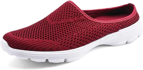 Vista 9 de ChicWind - Zapatillas de malla transpirable para mujer, estilo alpargatas, con espalda abierta, sin cordones