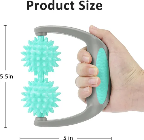 Vista 3 de Coolife Fascia Release - Rodillo de masaje con pinchos, masajeador de celulitis, herramienta de masaje de tejido profundo para cuello y piernas, 2