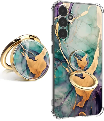 Vista 15 de Funda para Samsung Galaxy S23 FE con protector de pantalla, suave, a prueba de golpes, transparente, floral, funda protectora para mujer, diseño