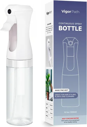 Vista 12 de VIGOR PATH Botella de spray continuo para el cabello – Mister de niebla fina para peinar el cabello, limpieza, plantas, mascotas, barberos, salones