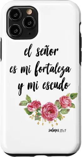 Vista 12 de Funda para iPhone 12 mini Salmos El Señor Es Mi Fortaleza Biblia Cristiana