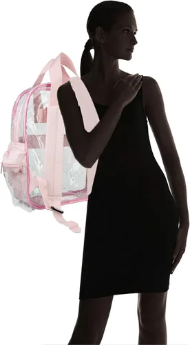 Vista 83 de DALIX Bolsas de mochila transparentes de plástico liso dorado