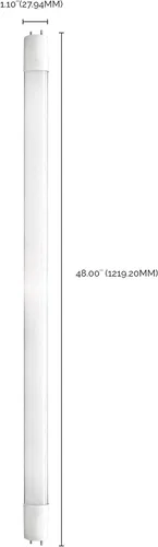 Vista 7 de Satco S39906 - Luz LED T8 de 17 vatios - 4000K 25 bombillas