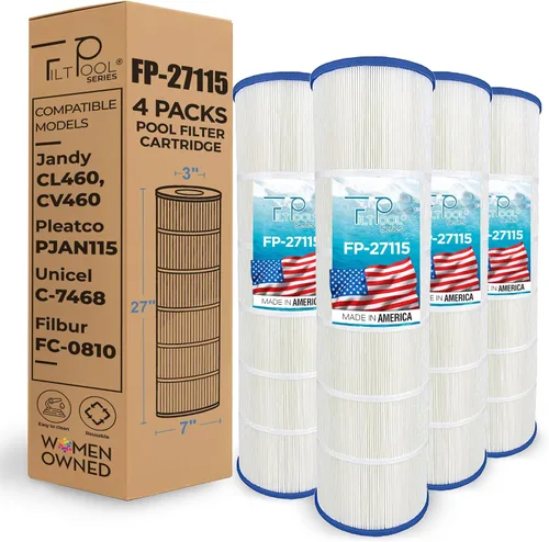 Vista 14 de FP-2785 - Cartucho de filtro de piscina paquete de 4 para Jandy CL340 Sustituye a R0554500 Filtración eficiente, fácil ajuste Filtpool
