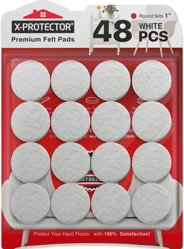 Vista 17 de X-PROTECTOR - Almohadillas de fieltro para muebles, 133 unidades, almohadillas de fieltro para patas de muebles, los mejores protectores de piso