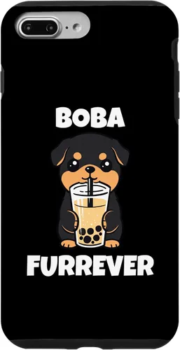 Vista 9 de iPhone 15 Rottweiler Boba Furrever Funny Dog Bubble Tea Case