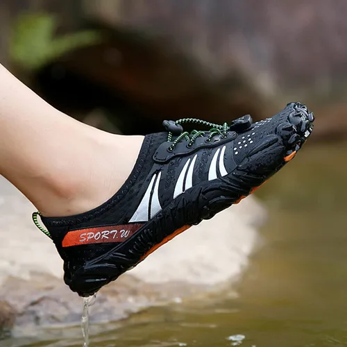 Vista 7 de Zapatos de agua para mujeres y hombres, zapatos de playa, zapatos de natación, zapatos de piscina, zapatos de río, zapatos descalzos de secado