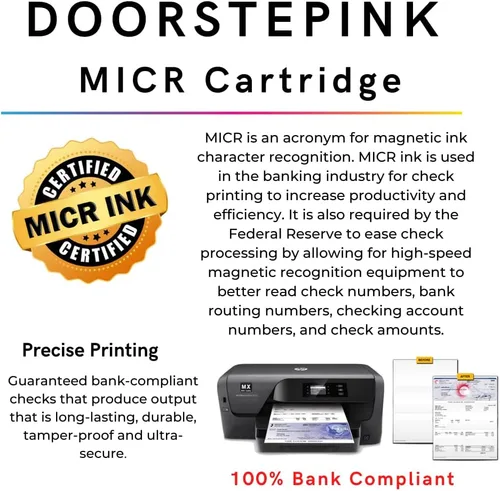 Vista 2 de DoorStepInk Cartucho de tinta remanufacturado en los Estados Unidos para Canon PG-50 Negro MICR para Canon Pixma MP150, MP160-MFP, MP180-MFP, MP450