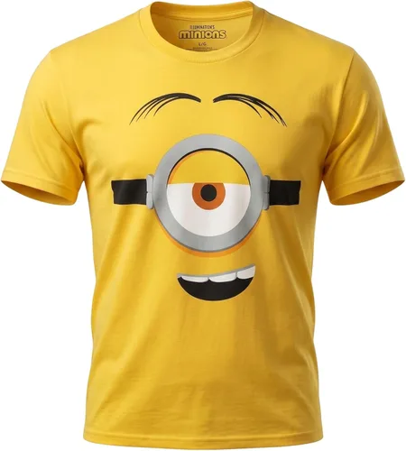Vista 9 de Minions Big Face - Camiseta de disfraz de Halloween para adultos, Bob, Stuart o Kevin