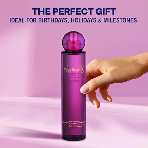 Vista 5 de Perry Ellis 18 Orchid Body Spray para mujeres de larga duración