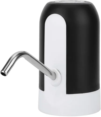 Vista 6 de DC 5V Dispensador de agua portátil inteligente USB eléctrico dispensador de agua embotellada Beber para uso doméstico (negro)