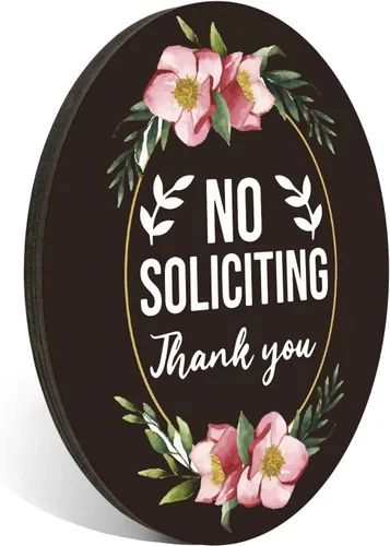 Vista 17 de PMB026 - Letrero multicolor con texto en inglés "No Soliciting, Do Not Knock or Ring Bell", 4 x 5 pulgadas (con cinta adhesiva fuerte)