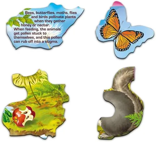 Vista 3 de Larsen Rompecabezas educativo para niños de 55 piezas Flores y abejas