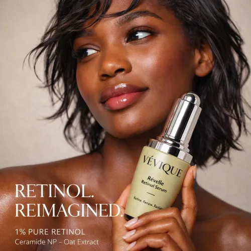 Vista 7 de Révelle - Suero de retinol 1% puro con ceramida NP y extracto de avena, suero facial calmante con textura para piel radiante, fórmula suave