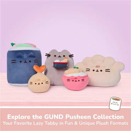 Vista 7 de GUND Pusheen Bento Box Snackable - Juguete de peluche de 9.5 pulgadas