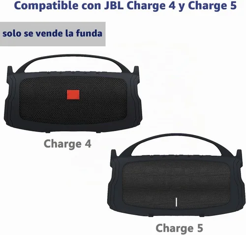 Vista 2 de Funda de silicona para altavoz Bluetooth portátil JBL Charge 4/5
