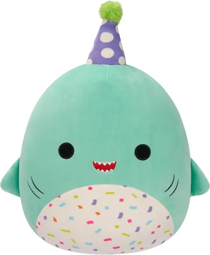 Vista 14 de Squishmallows Cartel original de 12 pulgadas de Colin the Cow Holding "Happy Birthday" – Peluche oficial de Jazwares (tamaño mediano)