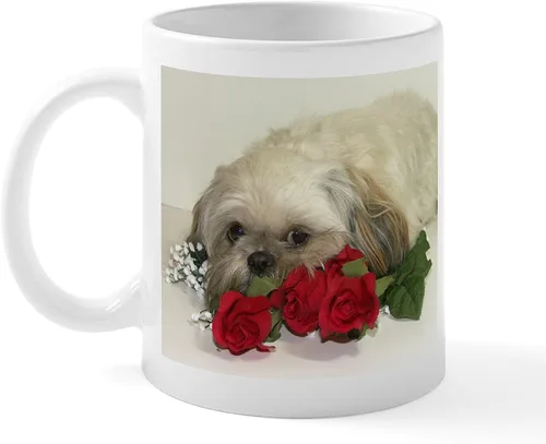 Vista 11 de CafePress Cute Shih Tzu Dog Mugs - Taza de café de cerámica de 11 oz (11.0 fl oz)
