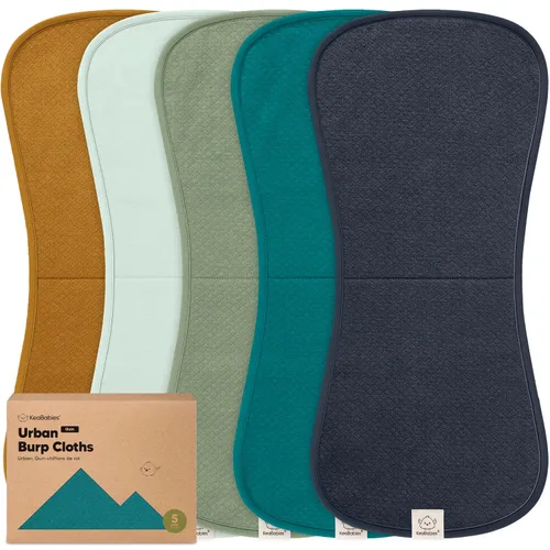 Vista 32 de Paños orgánicos para eructos para bebés niños y niñas, paquete de 5 paños de algodón súper absorbentes para bebés, trapos suaves y afelpados