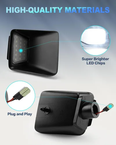 Vista 4 de Luces LED para matrícula compatibles con Chevy Colorado 2004-2012, Plug & Play, IP68 impermeable