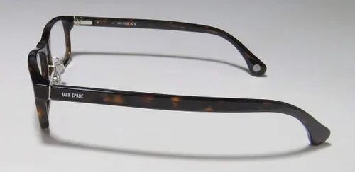 Vista 4 de Jack Spade Larson para hombremujer rectangular de borde completo auténtico coleccionable forma clásica gafas de gafasmarco de gafas marrón